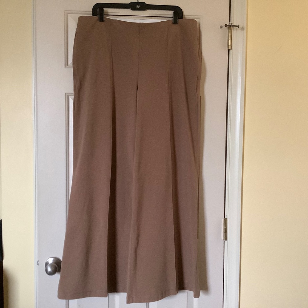 Lands End Starfish High Rise Palazzo Pants Coriander SZ L (14-16) - Picture 7 of 16